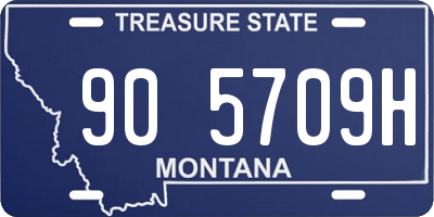 MT license plate 905709H