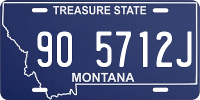 MT license plate 905712J