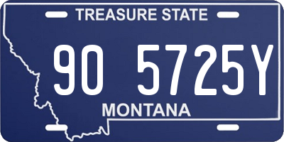 MT license plate 905725Y