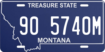 MT license plate 905740M