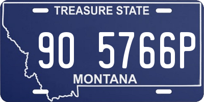 MT license plate 905766P