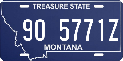 MT license plate 905771Z
