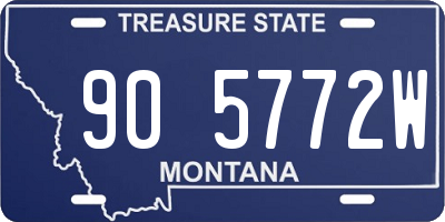 MT license plate 905772W