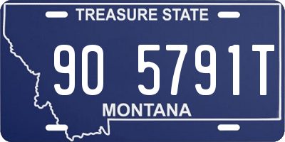MT license plate 905791T