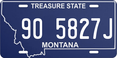 MT license plate 905827J