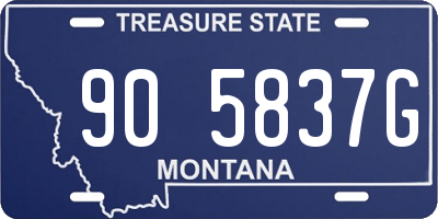 MT license plate 905837G