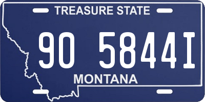 MT license plate 905844I
