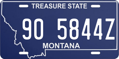 MT license plate 905844Z