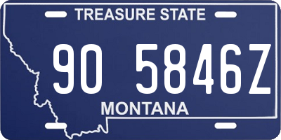 MT license plate 905846Z