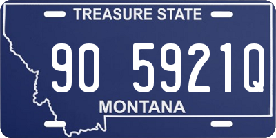 MT license plate 905921Q