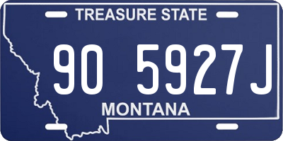 MT license plate 905927J