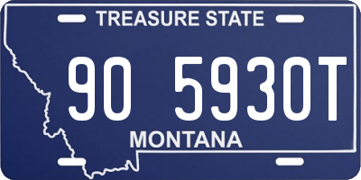MT license plate 905930T