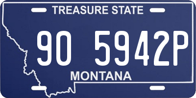MT license plate 905942P