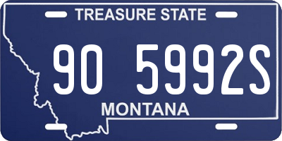 MT license plate 905992S