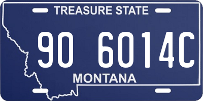 MT license plate 906014C
