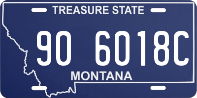 MT license plate 906018C
