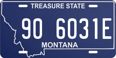 MT license plate 906031E