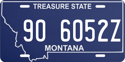 MT license plate 906052Z