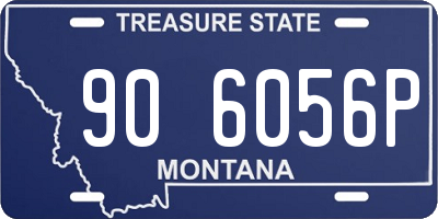 MT license plate 906056P