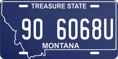 MT license plate 906068U