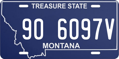 MT license plate 906097V