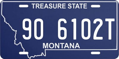 MT license plate 906102T