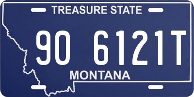 MT license plate 906121T