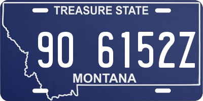 MT license plate 906152Z