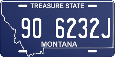 MT license plate 906232J