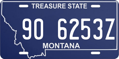 MT license plate 906253Z