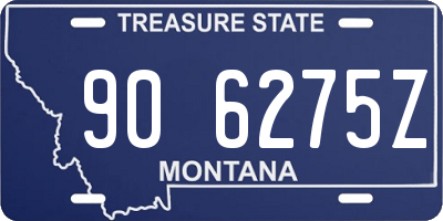 MT license plate 906275Z