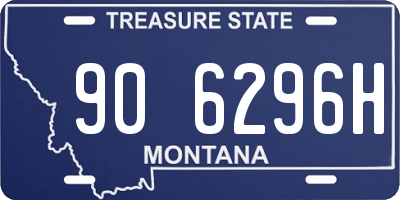 MT license plate 906296H