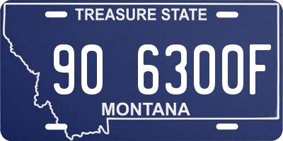 MT license plate 906300F