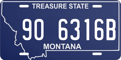 MT license plate 906316B