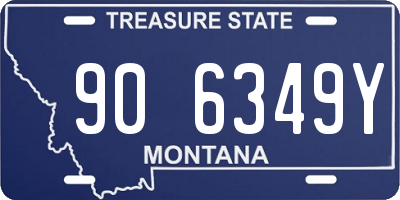 MT license plate 906349Y