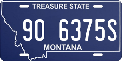 MT license plate 906375S