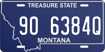 MT license plate 906384Q