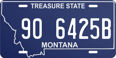 MT license plate 906425B