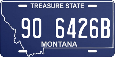 MT license plate 906426B