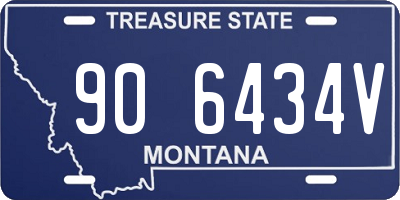 MT license plate 906434V