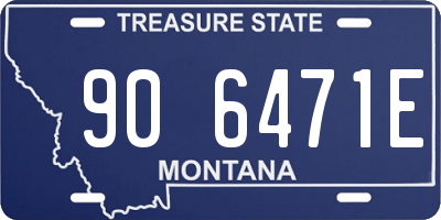 MT license plate 906471E