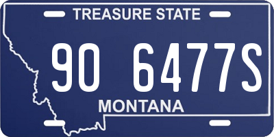 MT license plate 906477S