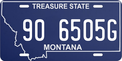 MT license plate 906505G