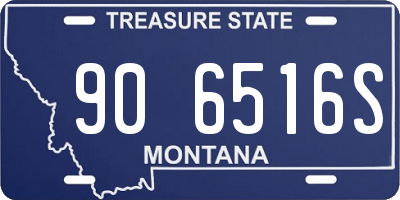 MT license plate 906516S