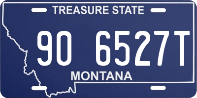 MT license plate 906527T