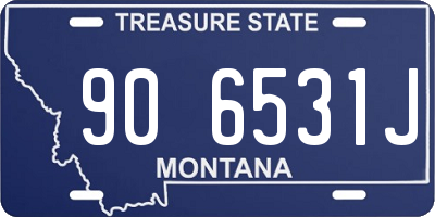 MT license plate 906531J