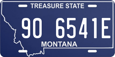 MT license plate 906541E