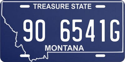 MT license plate 906541G