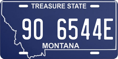MT license plate 906544E