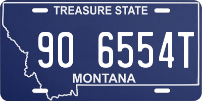 MT license plate 906554T